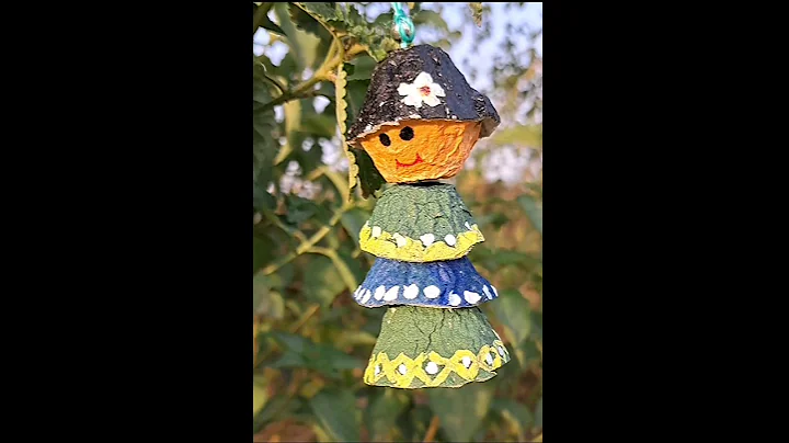 diy egg tray dolls / diy doll making at home/best out of waste / #shorts #bestoutofwaste #craft