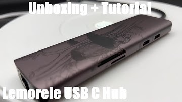 USB C Hub, Lemorele 9 in 1 USB C Hub Multiport Adapter w/Gigabit Ethernet Unboxing and instructions