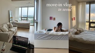 Seoul move-in vlog🌹 apt tour + settling in + furniture shopping