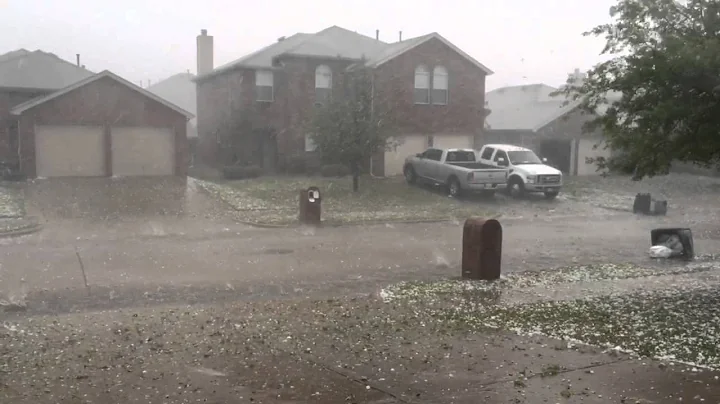 Hail storm in Wylie Texas April 11, 2016