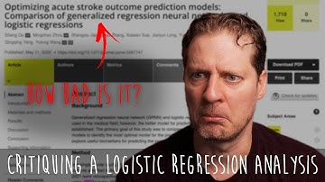 How bad is it? Critiquing a logistic regression study