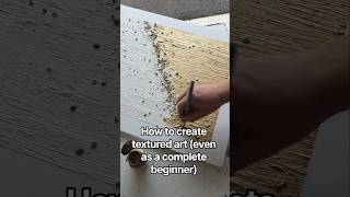 Golden textured art tutorial 🎨