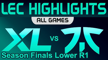XL vs FNC ALL GAMES Highlights LEC Season Finals Lower R1 2023 Excel vs Fnatic by Onivia
