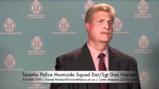 Chris Thompson Toronto Homicide Investigation Detective Sergeant Dan Nielsen Media Update Jan25/2012