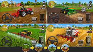 🚜🌾 From Growing to Harvest! The Most Satisfying Rice Farming Ever!  | Tractor Farming Simulator screenshot 3