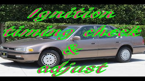 How to check and adjust ignition timing on Honda Accord. Diy timing