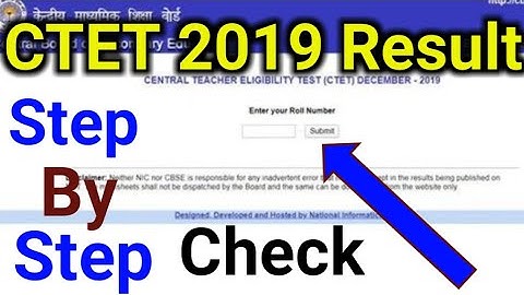 CTET 2019 | ctet result 2019 | ctet result kaise dekhe | how to find ctet result 2019 | 2019 ctet