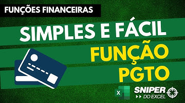Função PGTO - Funções Financeira no EXCEL