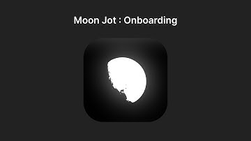 Moon Jot : Onboarding