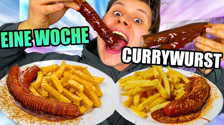Eine WOCHE nur CURRYWURST & POMMES ESSEN🍖🍟(TEUERSTE CURRYWURST DER WELT💰)