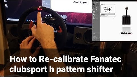 How to re-calibrate Fanatec Clubsport H-pattern shifter