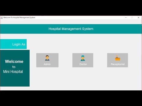 Java Mini project Hospital Management System with source ...