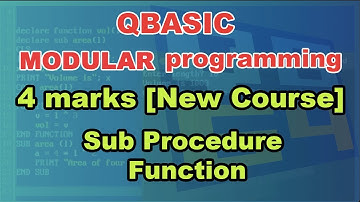 QBASIC Modular programming for SEE class 10 || Readersnepal