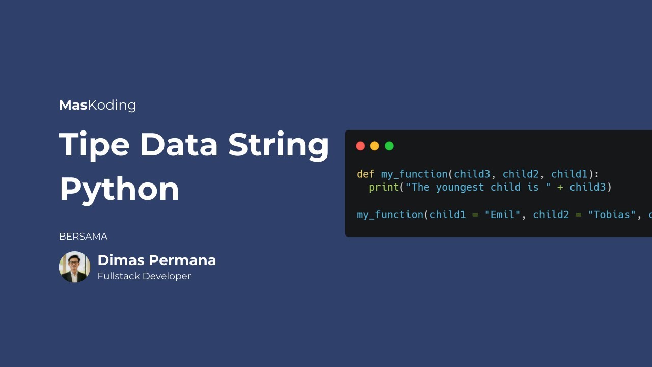 Tipe Data String - YouTube