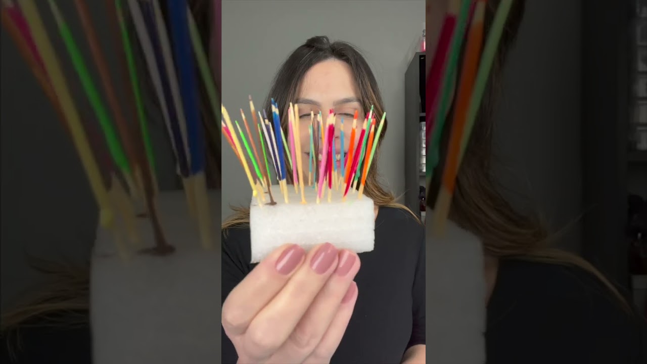 Como fazer Lápis de Cor em Casa I Dicas DIY Miniatura #shorts