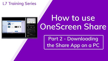 Share 2: Downloading the share app on a PC - L7 Touchscreen and Hubware Training