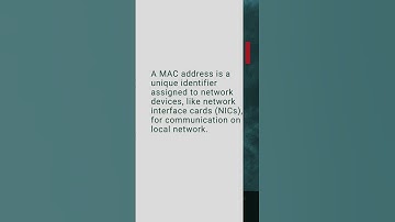Media Access Control Address, MAC Address, Cybersecurity Mini Dictionary #shorts