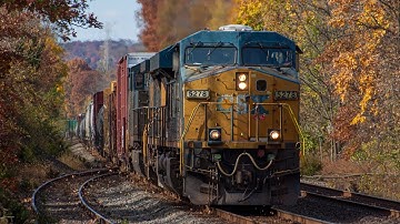 5278 ES40DC Leads Csx M300 Through Piscataway, NJ