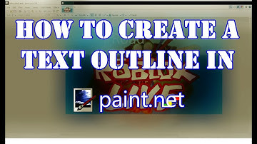 How to Create a Text Outline in Paint.NET!!!!!