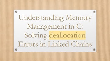 Understanding Memory Management in C: Solving deallocation Errors in Linked Chains