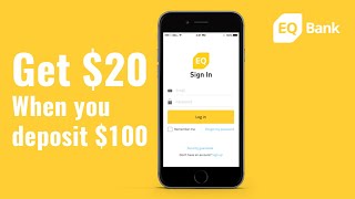 Get Free $20 with EQ Bank