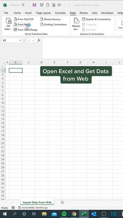 How to get data from Web in excel #excel #exceltipsandtricks - YouTube