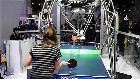 Ping Pong Robot Teases CES Crowds