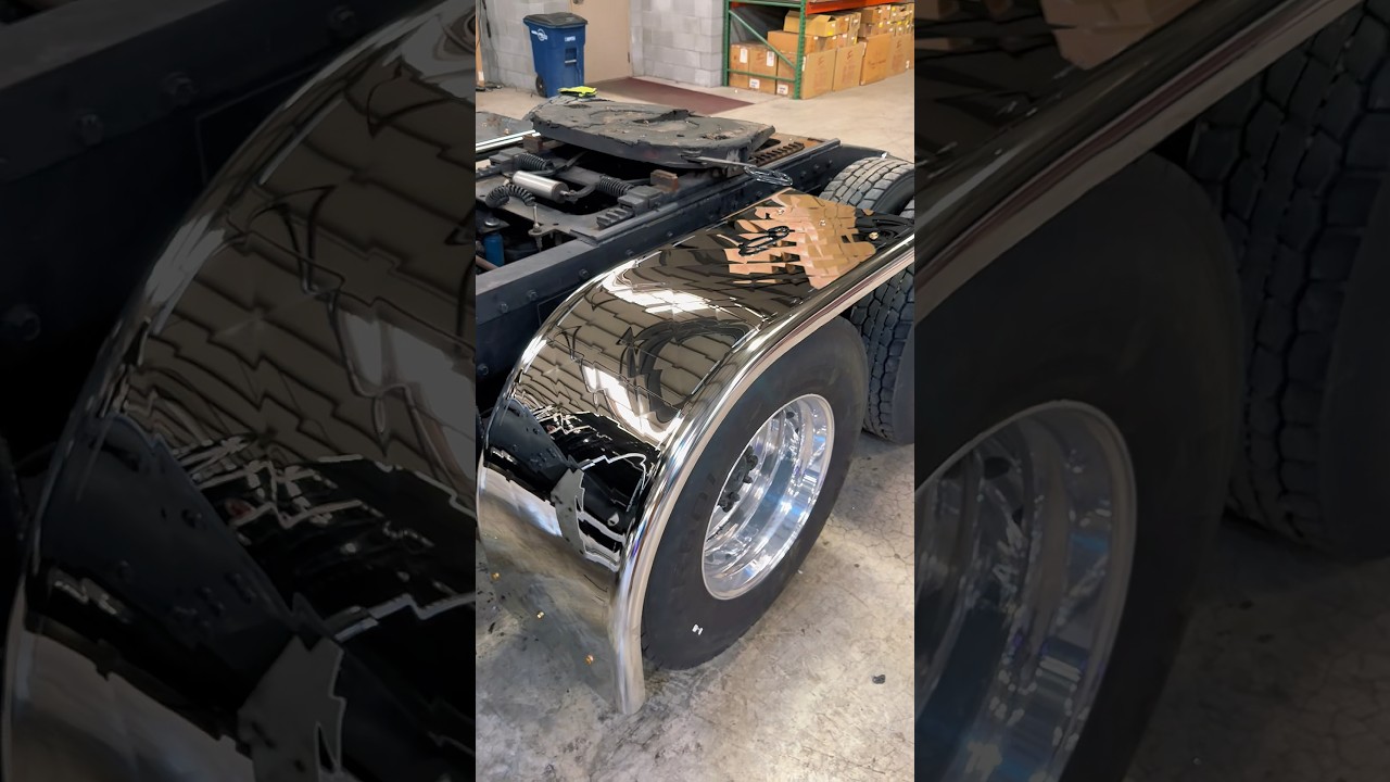 New Quilted Fenders Going On Our Peterbilt😱 