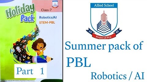 Allied school summer pack of class 7  PBL || Summer pack of class 7