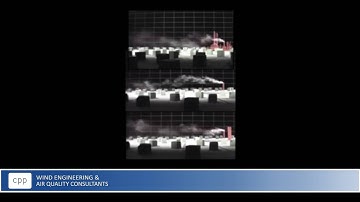 Plume characteristics for three different stack scenarios