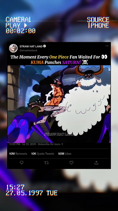 The Moment Every One Piece Fan Waited For Kuma Punch Saturn #saturn #kuma #onepiece #ep1137 #luffy