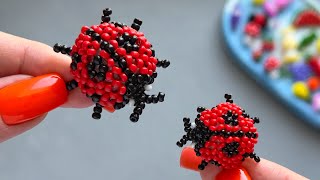 🐞 Как сделать божью коровку из бисера. Пошаговая инструкция