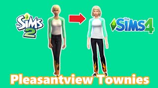 Pleasantview Townies SIMS 2 to SIMS 4 (Part Two) | SimSkeleton