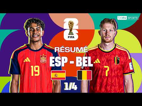 Résumé Espagne vs Belgique