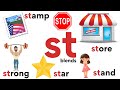 St initial consonant blend  phonics consonant blends