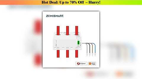 Zemismart Zigbee Smart Energy Meter 3 Phase 4 Wire Power Monitor Sensor Work with Tuya Zigbee2MQTT
