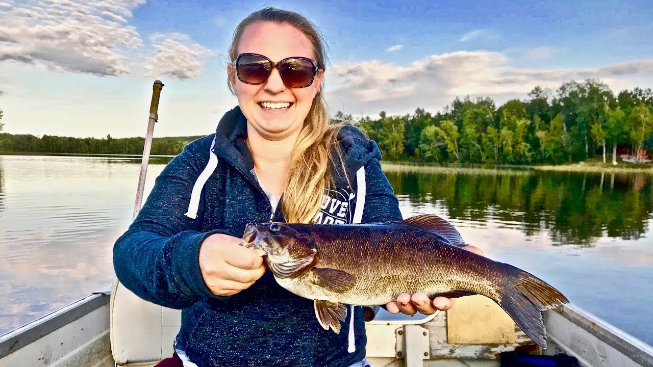 Fishing for Smallmouth Bass in a Hidden Lake! (Girlfriend ...