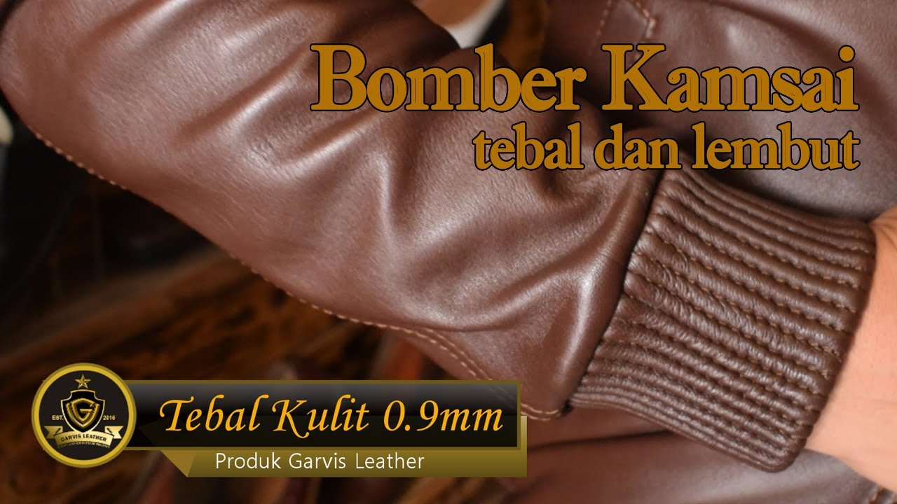 Lagi Trend Jaket  Kulit  Asli 09 Khas Garut Desain  Bomber 