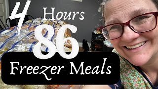 Massive Freezer Meal prep Large Family mom to 14