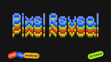 Pixel Reveal Animation In Vanilla JavaScript | Beginner JavaScript Project Tutorial