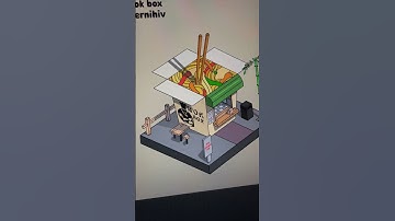 Wok Box Isometric Art🍜 #art #design #draw #drawing #isometricart #procreate #ukraine #украина #3d