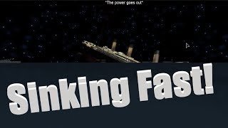 Sinking Fast Titanic Tragedy Roblox Youtube - roblox titanic games for kids