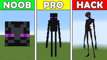 Minecraft NOOB vs PRO vs HACKER pixelart ENDERMAN