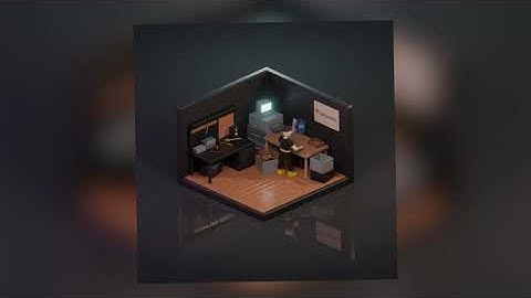Loop Isometric Animation | Blender Timelapse
