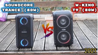 W-king T9 Vs Anker Soundcore Trance | Sound &amp; BASS Test | Budget Wireless Party Speakers
