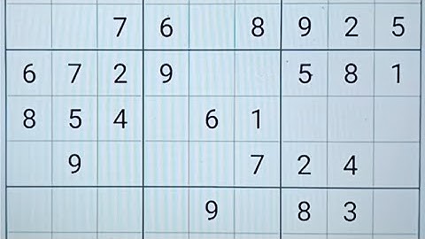 Sudoku Puzzle (2) : 8 / 11 / 2025 