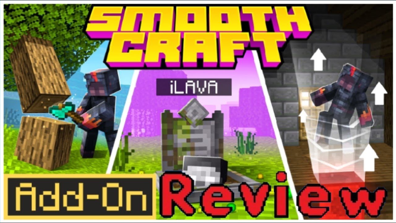 Minecraft Bedrock addon review Smooth Craft - YouTube