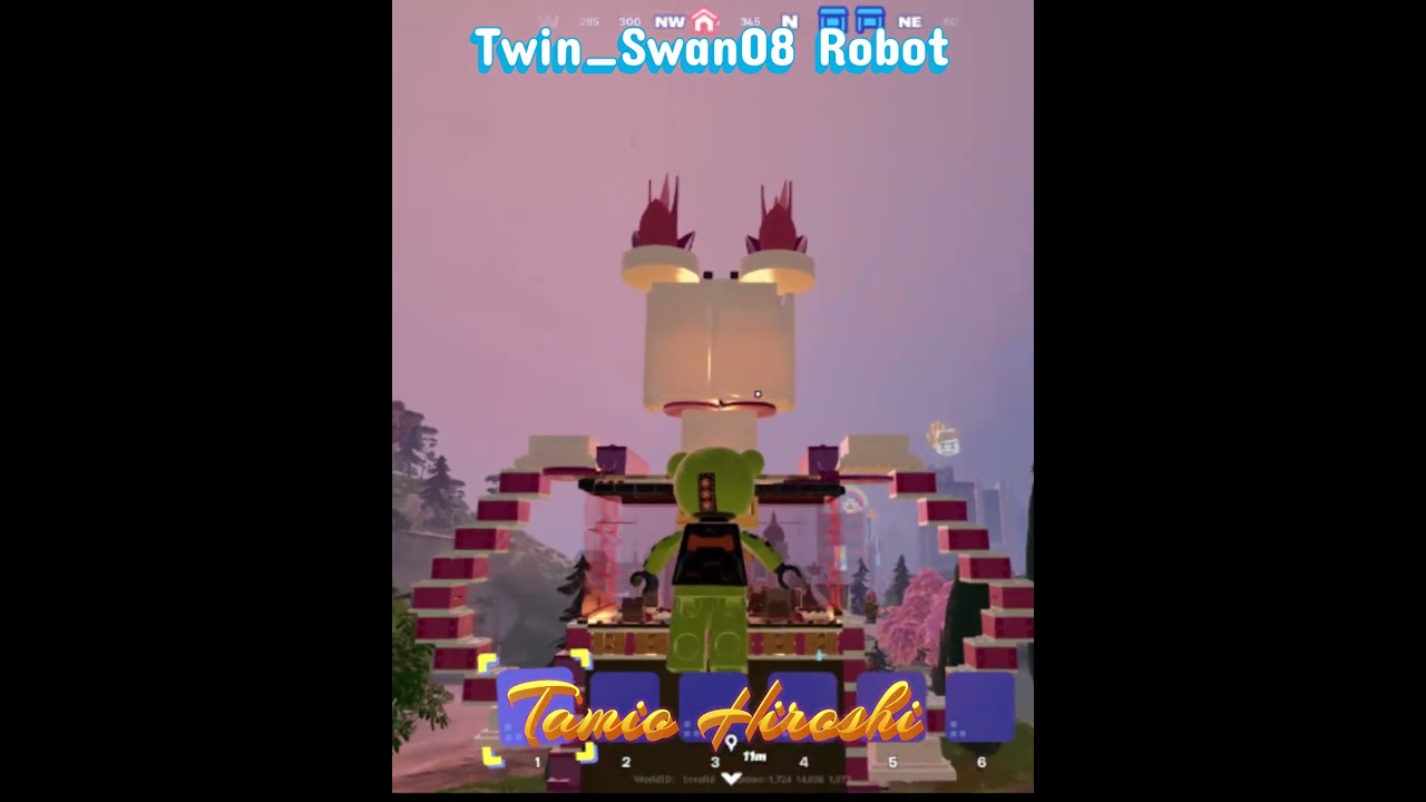 Twin Swan08 Robot: Custom Build in Brick Life 