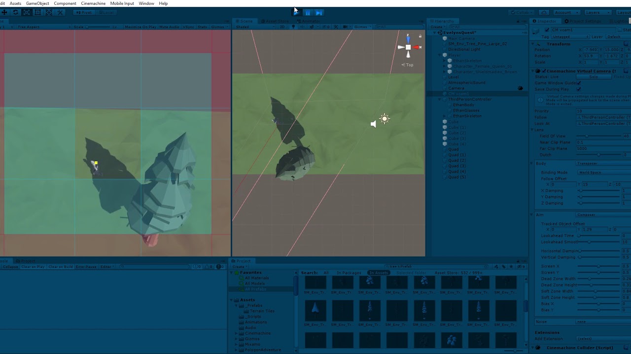 Cinemachine Collider Conflicting With Third Person Controller Unity Forum