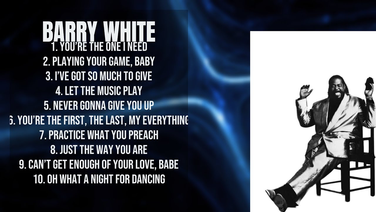 Barry White-Music hits roundup for 2024-Leading Hits Mix-Predominant ...